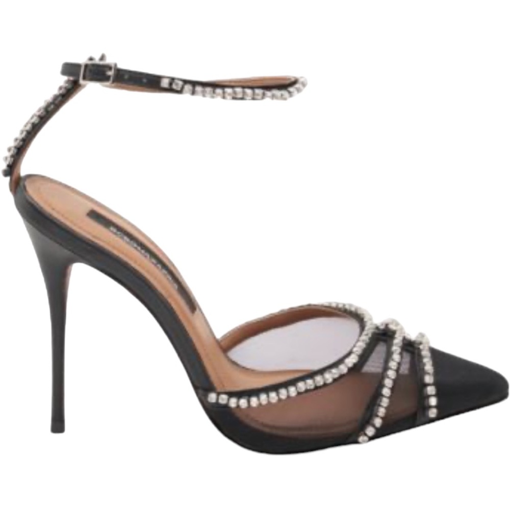 BCBGMAXAZRIA Women’s Navino Sparkle Mesh Pump Heel Black - Picture 2 of 9